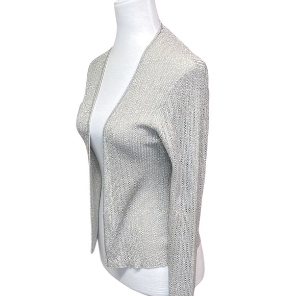 Carmen Marc Valvo Silver Women's Sweater - Picture 2 of 6